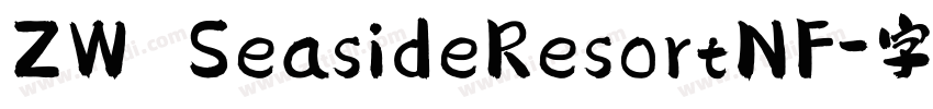 ZW SeasideResortNF字体转换